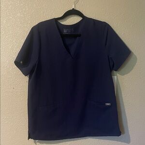 Figs Technical Collection Dark Blue Scrub Top